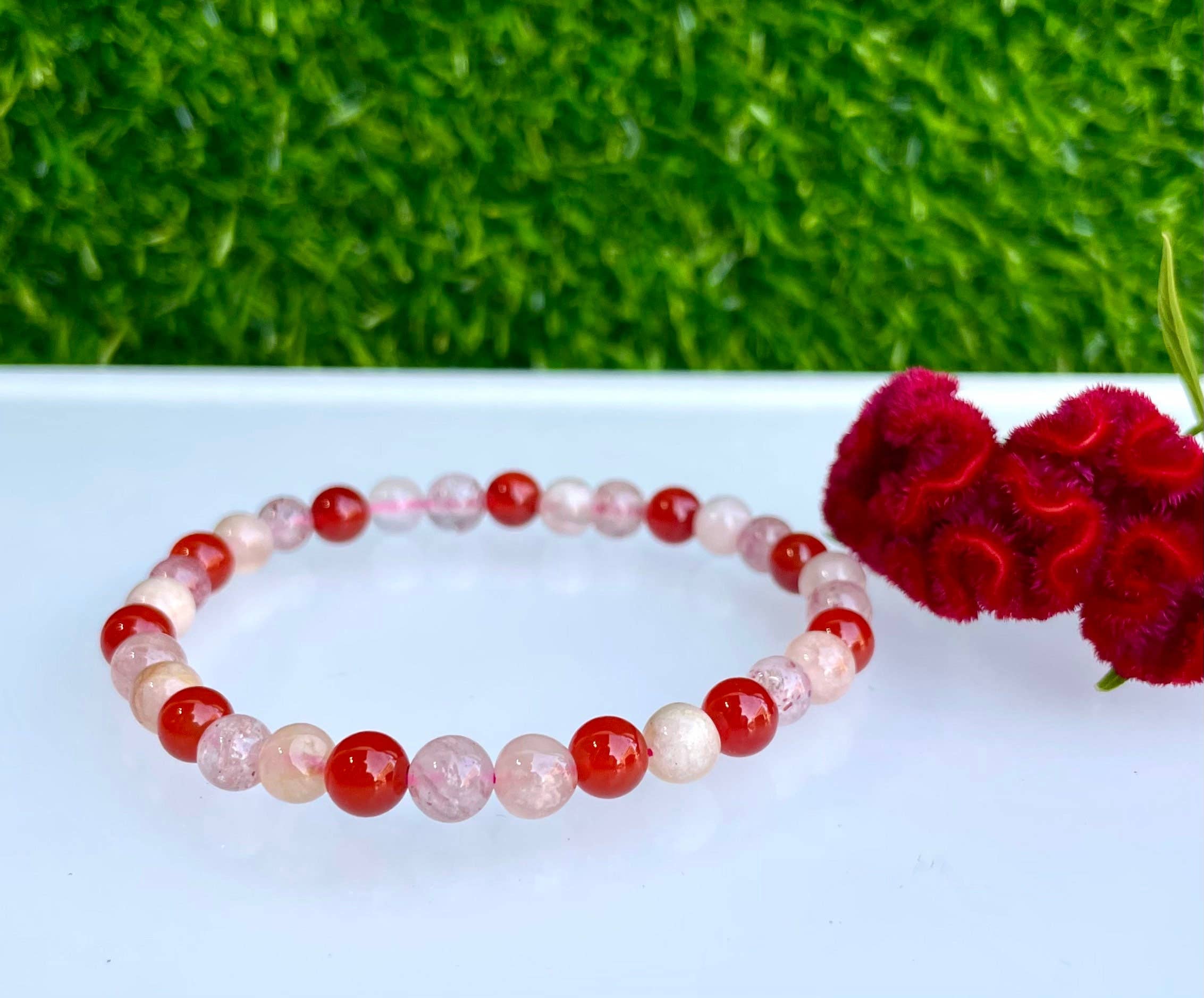 KayleeNYC - Wholesale Beaded Bracelet - Natural Crystal 6mm 7.5” Healing Stretch Bra2