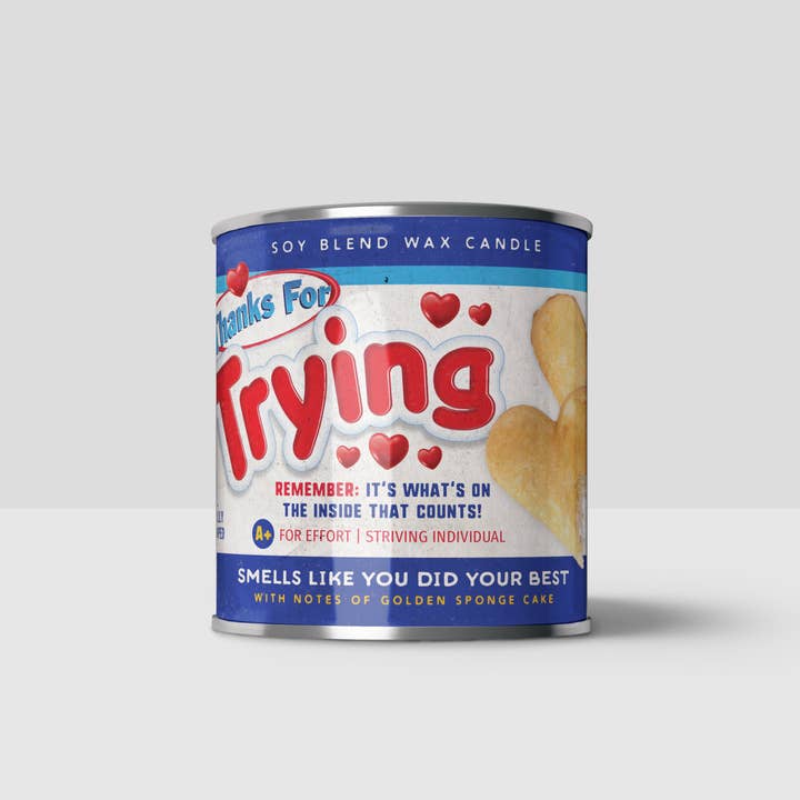 Scents of Accomplishment - Wholesale Jar/Filled Candle - Thanks for Trying 16oz. Candle1