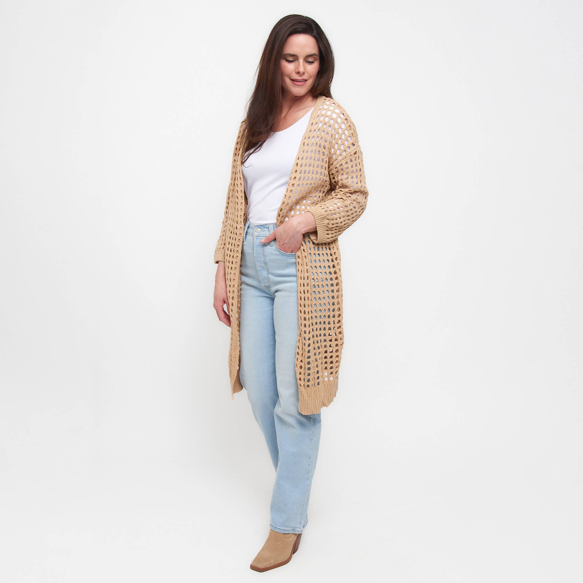 Howard's – Großhandel Strickjacke – Damen – Damenbekleidung in großen Größen Häkel-Cardigan Enya Langarm18