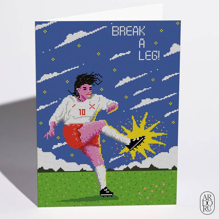Motivation Card - "Break A Leg" for wholesale by ArdorU
