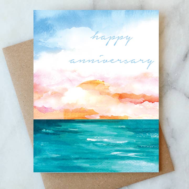 Abigail Jayne Design – wholesale Årsdagskort – Happy Anniversary Hälsningskort | Kärlek & Vänskap