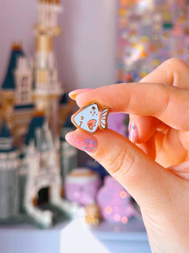 Cute Fish Mini Enamel Pin for wholesale by Emily Harvey Art
