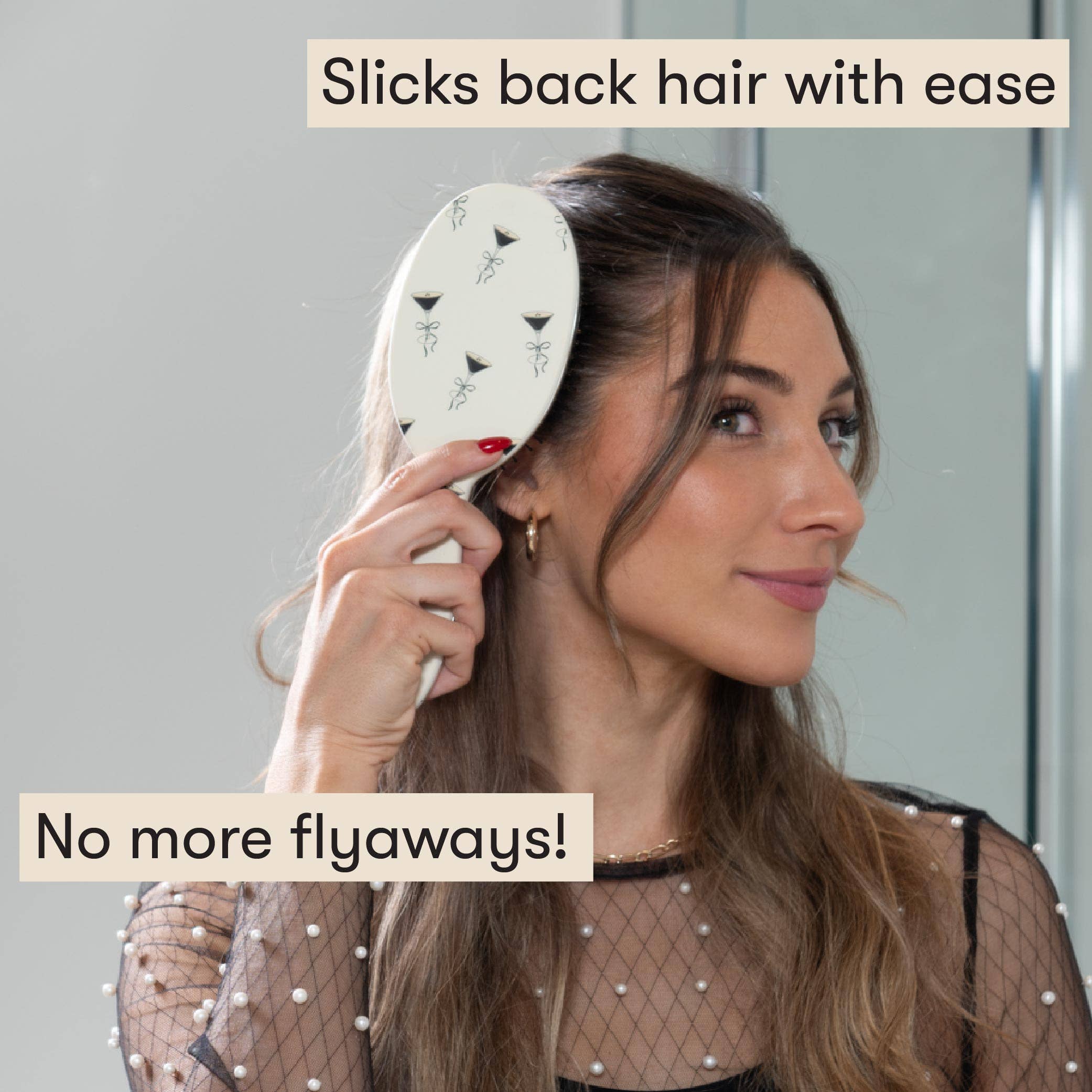 Framar Hair Brushes & Hair Accessories - Vente Peigne/brosse à cheveux - Brosse polonaise - Martini Espresso2