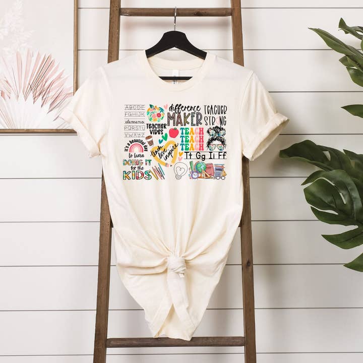 Tee-shirt Naturel Collage pour la vente par Simply Tees
