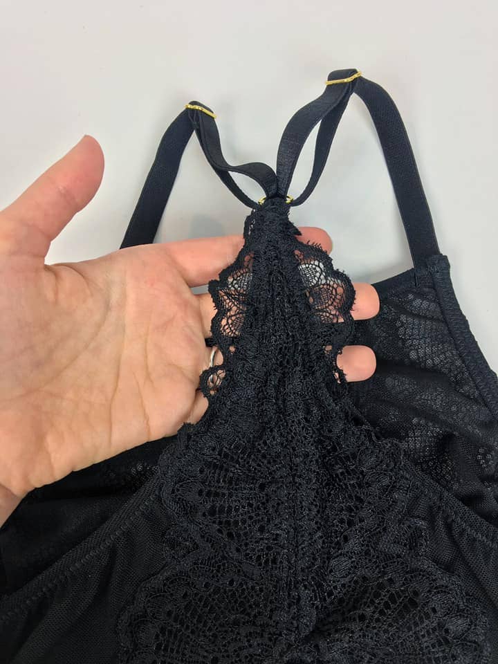 Annmarie Kahn - Venta al por mayor Brallete - Mujer - Melonie Cuello Alto Encaje Bralette XS-3X1
