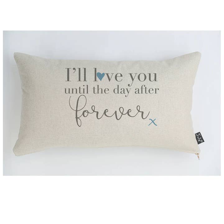 Day After Forever Blue Heart Cushion for wholesale by Jola Designs