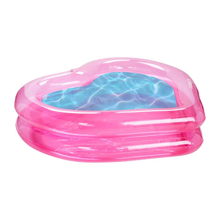 FUNBOY - Wholesale Inflatables - Clear Pink Heart Inflatable Pool