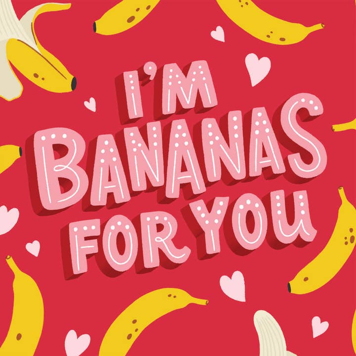 Molly Marie Pea - Vente Cartes de Saint-Valentin - Carte "Je suis fou de toi" – Amour fruité et drôle5