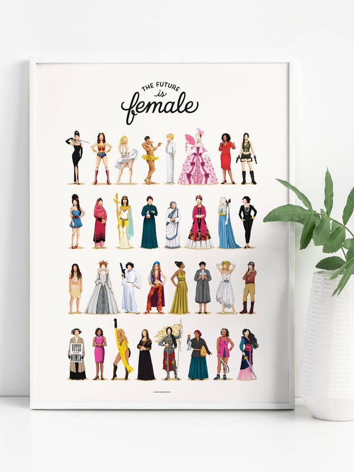 The Future is Female Art Print for wholesale by Draw Me a Song