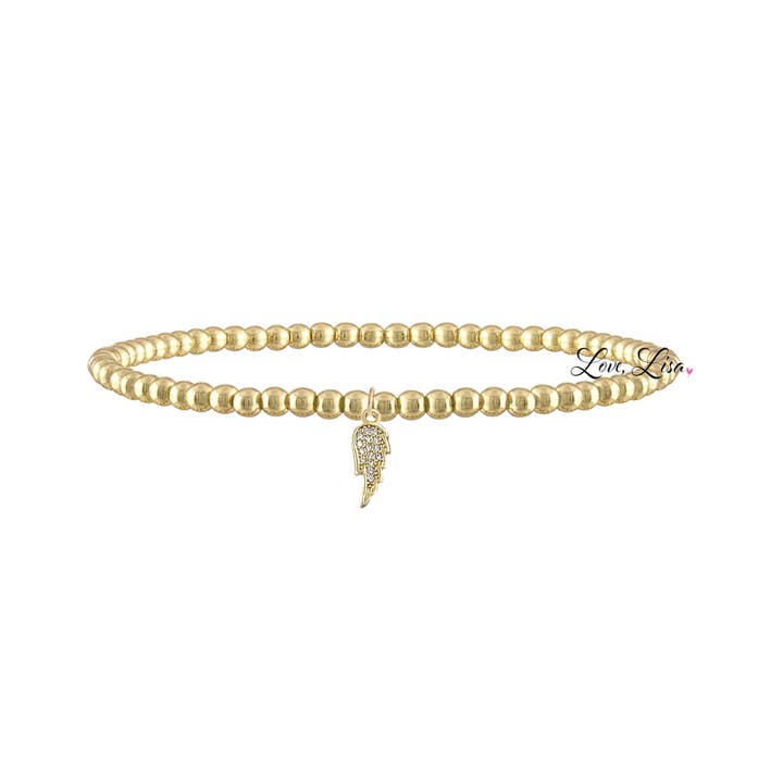 Love, Lisa - Wholesale Charm/Dangle Bracelet - Sami Tiny Angel Wing Bracelet