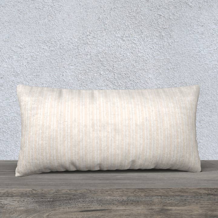 Creme de la Creme Stribet pudebetræk 24x12- Beige 🇨🇦 for engroshandel hos The Wheaten Store