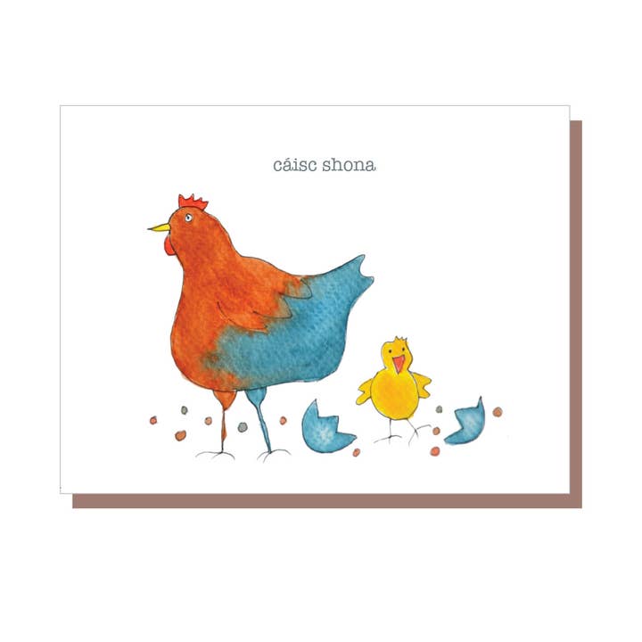 Tarjeta de "Feliz Pascua" - hecha en Irlanda para venta al por mayor de Irish Greeting Cards by Catherine Dunne