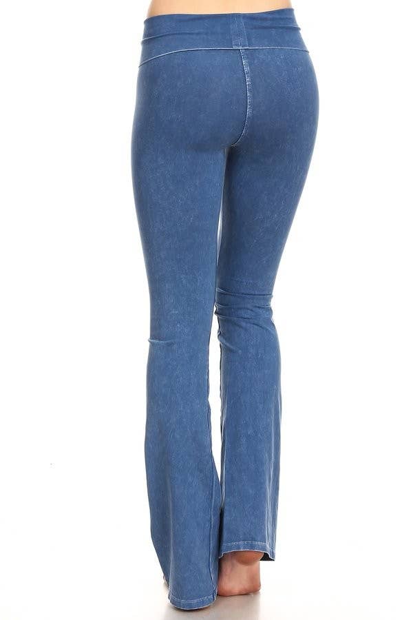 T-Party - Vente Legging de sport/d'intérieur – femme - Pantalon de yoga à taille repliable en minéraux T PARTY3