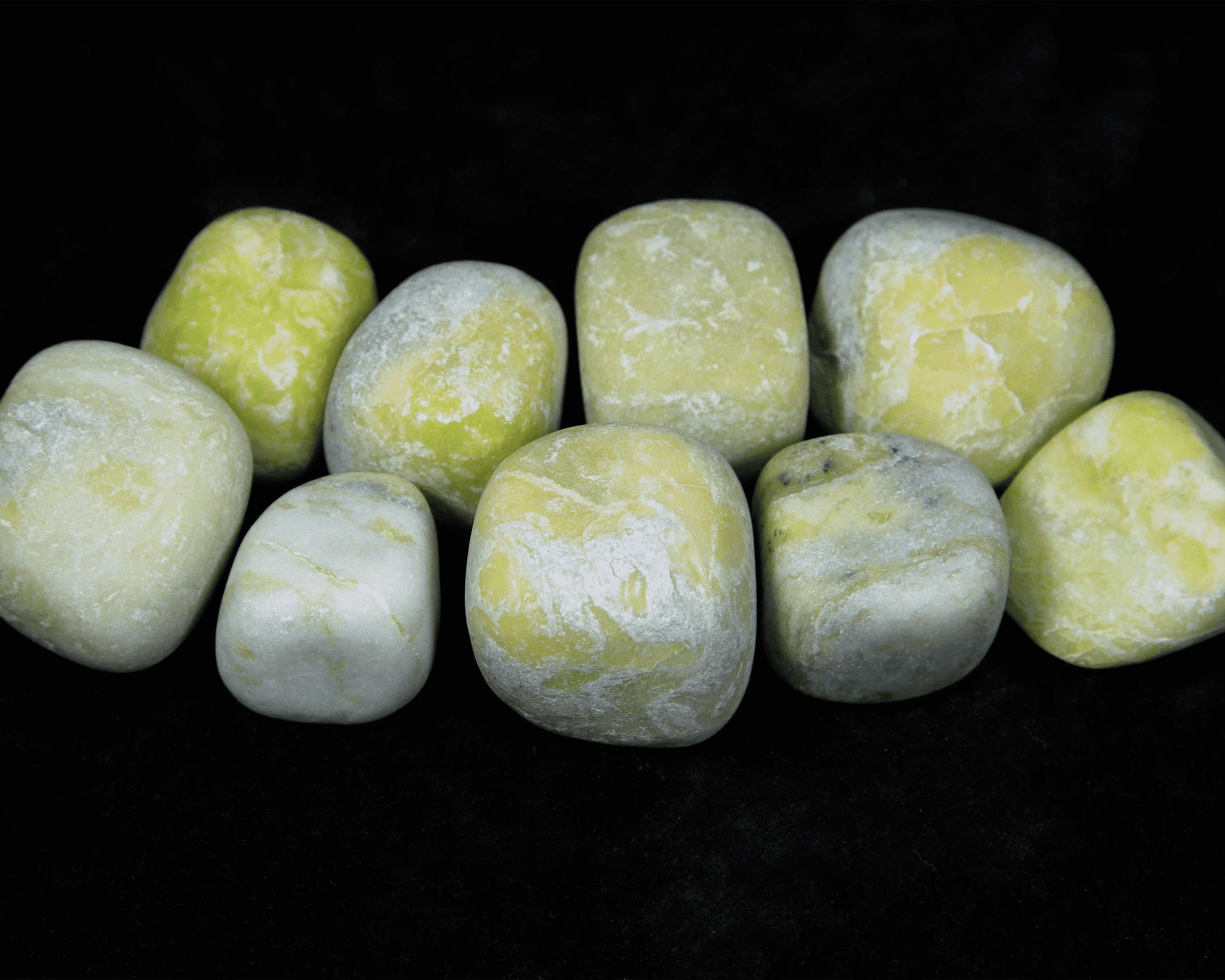 Cold River Mining - Wholesale Spiritual Stone/Crystal - 1lb of Tumbled Large Serpentine (33mm-50mm)