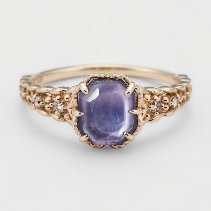 S925 Sterling Silver Lycklig Olivblad Ametist Ring Halsband för wholesale av Gioiellin - S925 Silver Jewelry