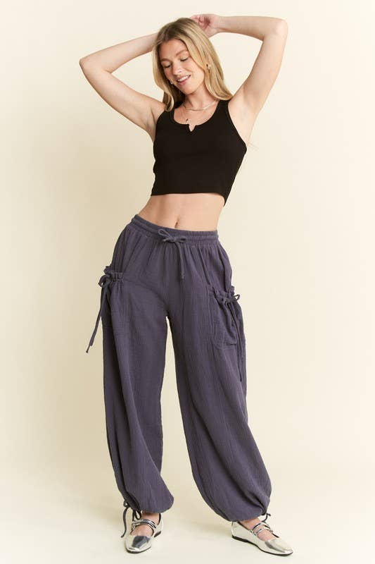 JADE BY JANE – wholesale Lounge Sweatpants/jogging bottoms – Women's – PLUS SIZE VINTAGE GAUZE JOGGER PANTS1