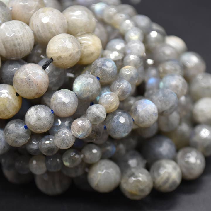 Natürliche facettierte Labradorit-Rundperlen 14 für den Großhandel von Oriental Direct Craft Supplies