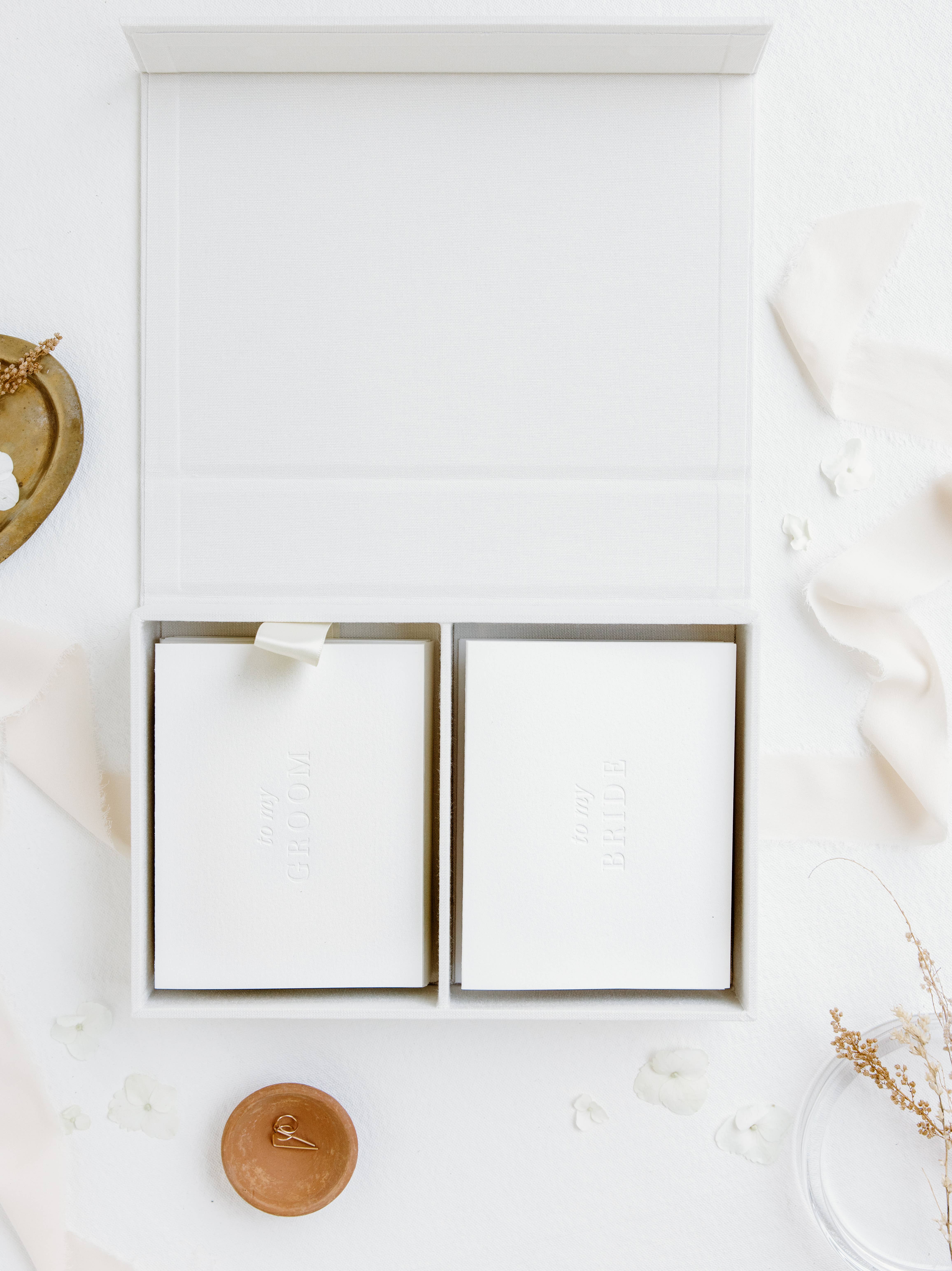 Abbey Ratcliff - Wholesale Keepsake Box - Kids & Baby - Double Linen Keepsake Box - for Photos & Cards6