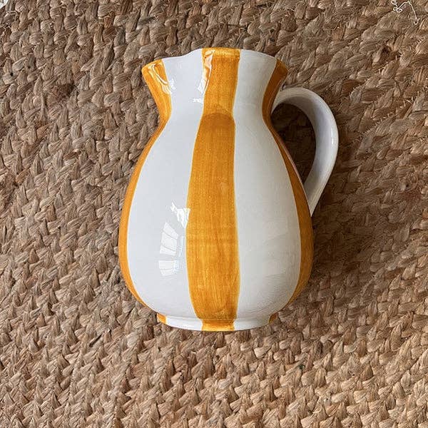High crafty - Wholesale Carafe - Ocher Scratch Carafe 1L – Handcrafted Ceramic Pitcher from M2