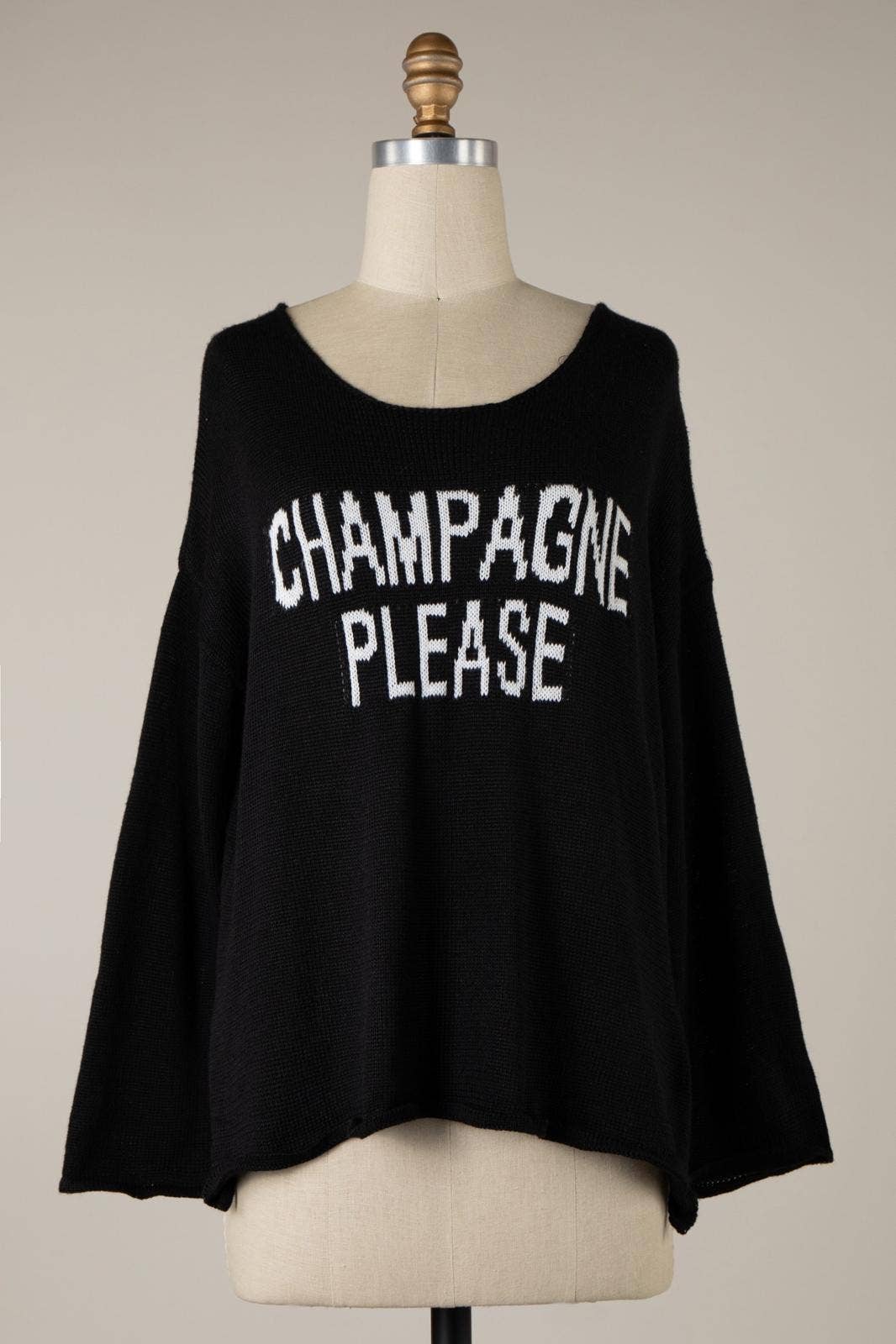 Ashley’s Clothing Design Inc. - Vente Pull en maille – femme - Champagne s'il vous plaît !8
