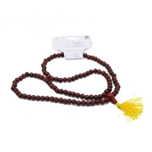 Green Tree - Wholesale Prayer Beads Necklace - Wooden Buddhist Maala - 108 Beads, 6 pcs1