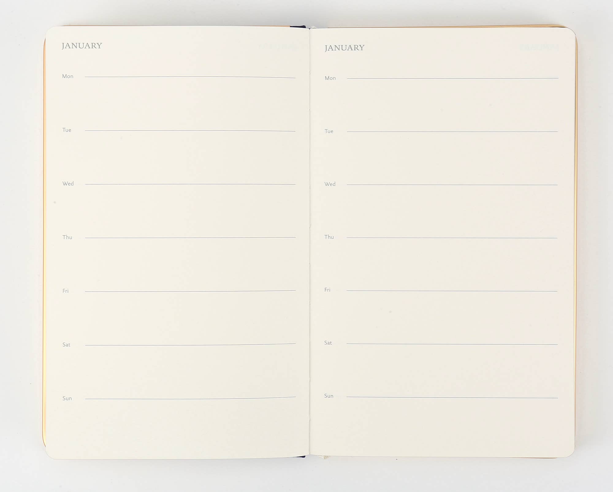 Victoria's Journals - Wholesale Planner - Monaco Undated Diary Personal Planner Veganistische omslag (beige)9