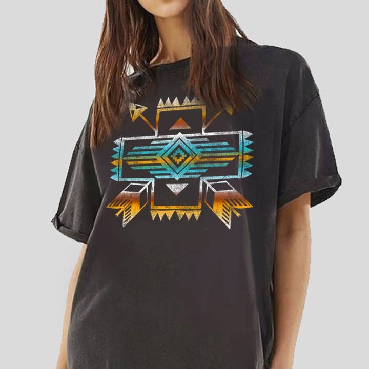ROBE GRAPHIQUE AZTEC ROAM MINERAL pour la vente par HRTandLUV
