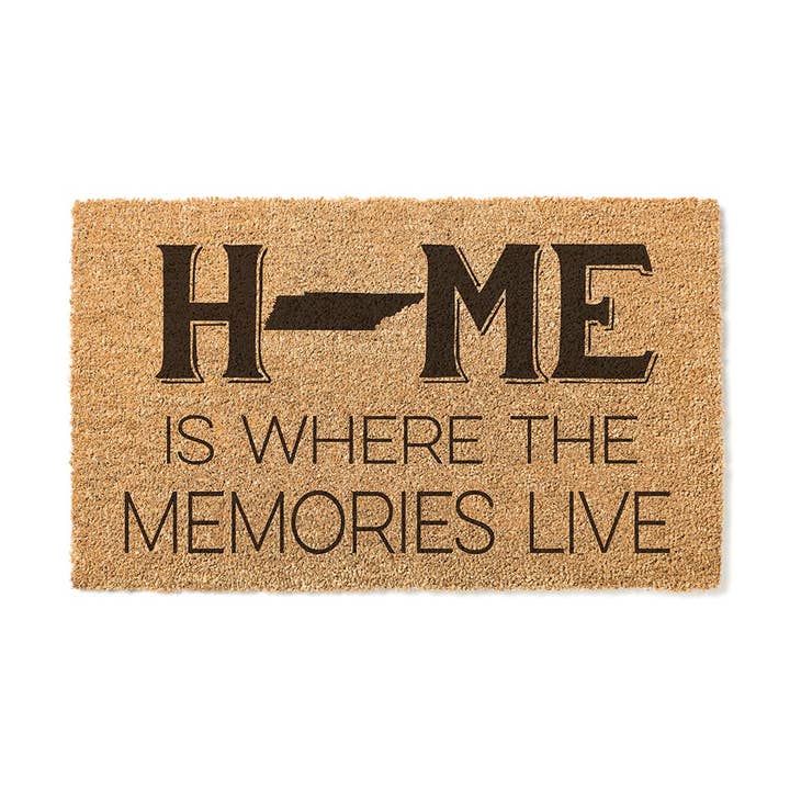 18x30 Coir Doormat Home Memories Live Tennessee for wholesale by Kindred Hearts