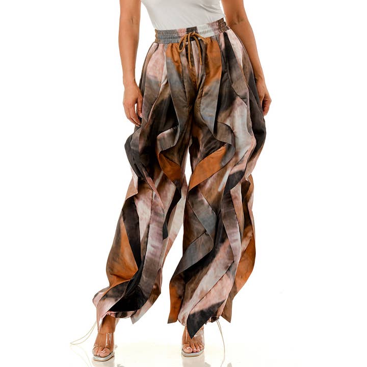Black Pearl Clothing - Wholesale Pants - Women's - RUFFLED DREAMS PLUS JOGGERS