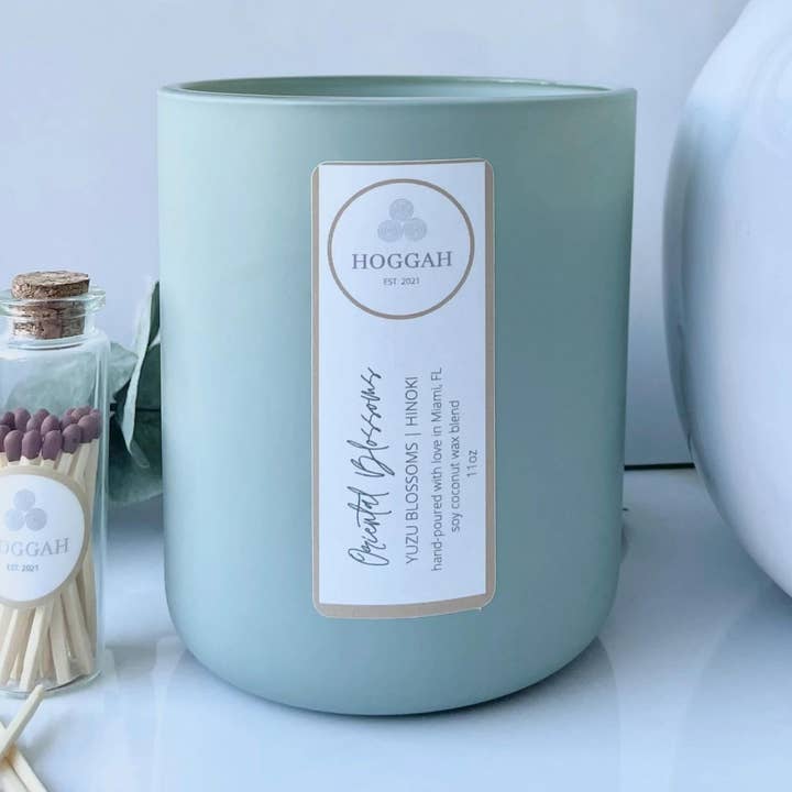 Yuzu Blossoms + Hinoki coconut wax candle for wholesale by HOGGAH candles