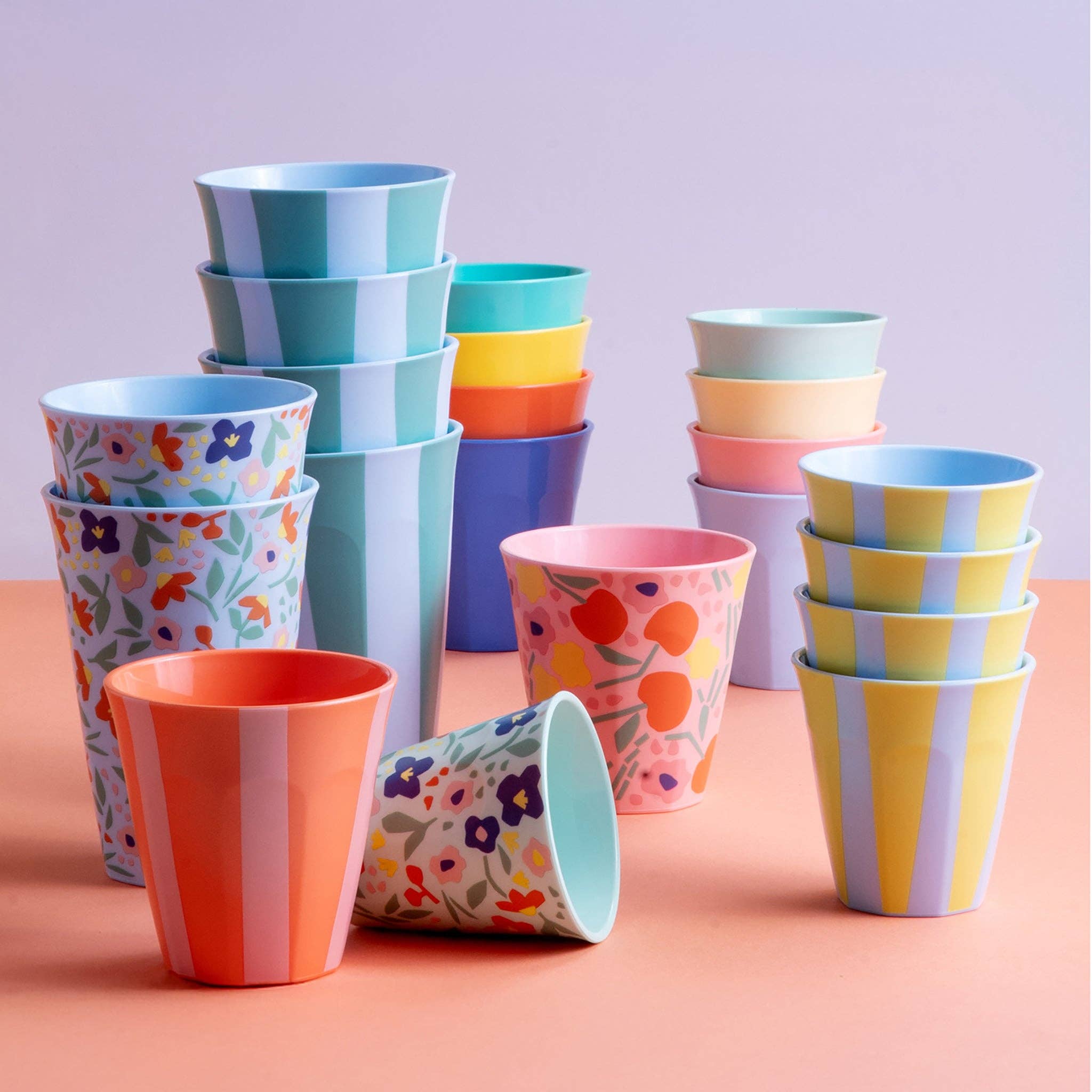 strong coral NORA CUP M STRIPES Mug for wholesale on Faire2