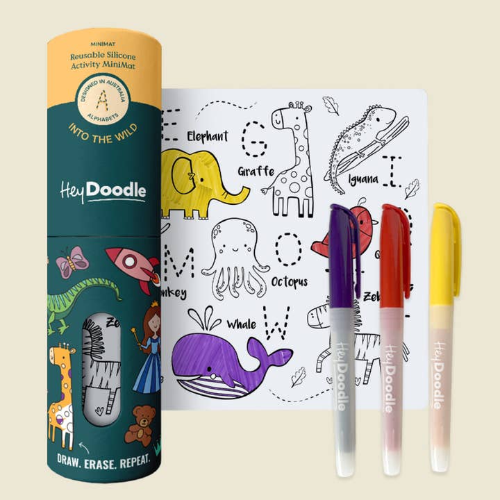 HeyDoodle - Wholesale Coloring Mat - Kids & Baby - Into The Wild Mini Coloring & Doodle Mat