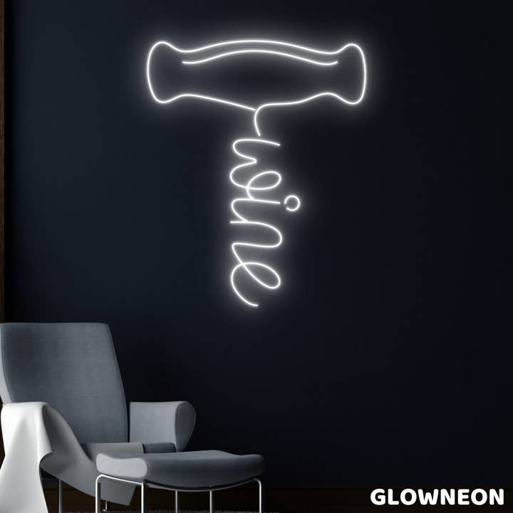 Letrero de neón para bebidas frías, letrero LED para vino, decoración de pared para bar de vinos y bares para venta al por mayor de Glow Neon