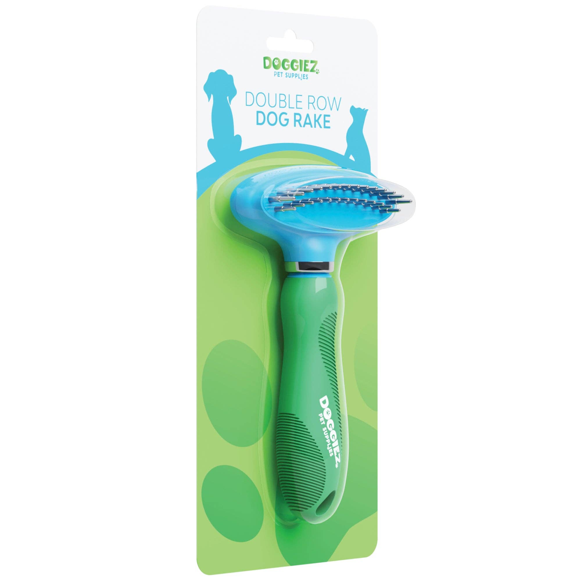 Doggiez Pet Supplies – wholesale Pet brush – Cat/dog – Double Row Dog Rake Deshedding Comb for Matted Hair6