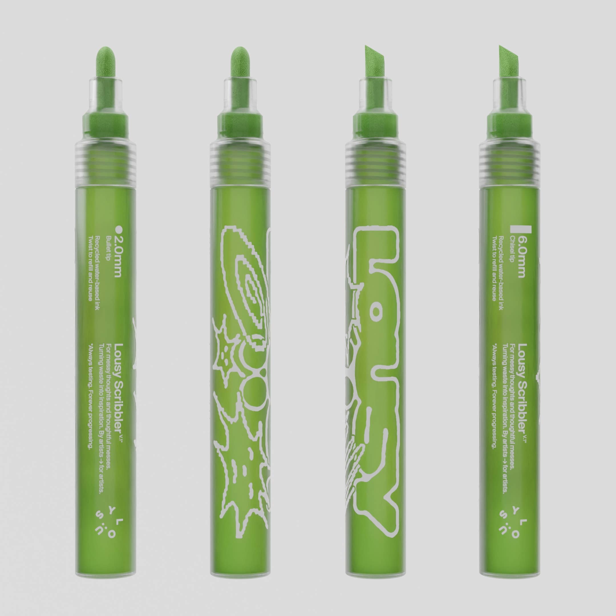 LOUSY - Wholesale Marker - Lousy Scribbler — Sustainable Refillable Markers3