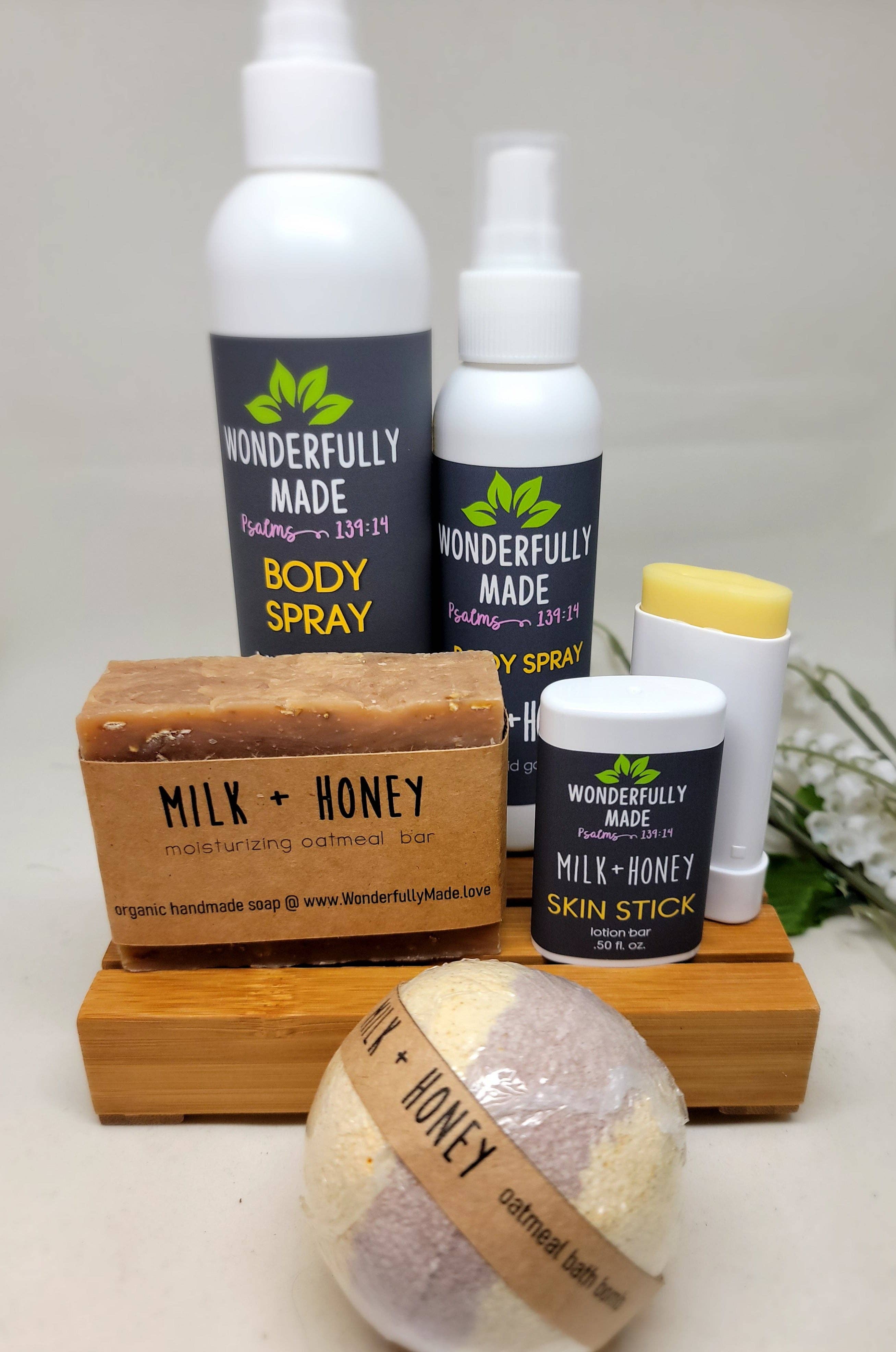 Wonderfully Made .love - Wholesale Solid Lotion - Skin Stick Lotion Bar Milk + Honey3