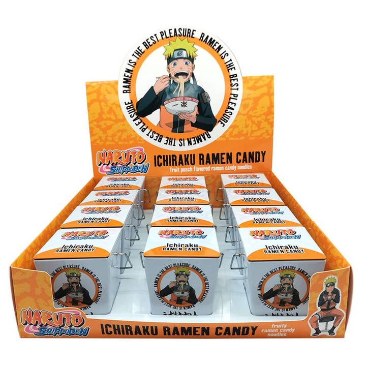 Grandpa Joe's Candy Shop - Wholesale Hard Candy - Naruto Shippuden Ichiraku Ramen Candy Tin, 12ct