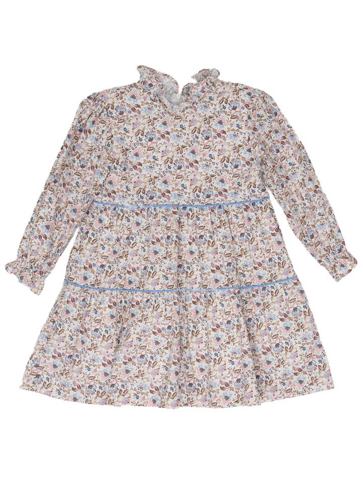 The Oaks Apparel Company - Wholesale Dress - Kids - Zoe Pink and Blue Floral Dress