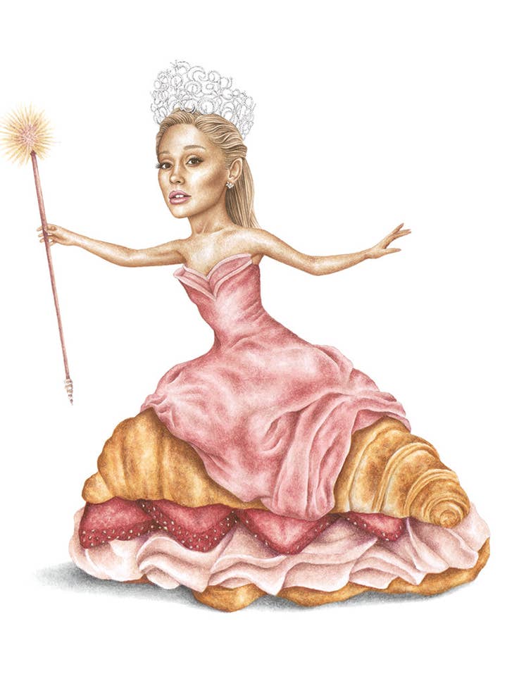 Wicked - Glinda Aquarelldruck für den Großhandel von Celebs on Sandwiches