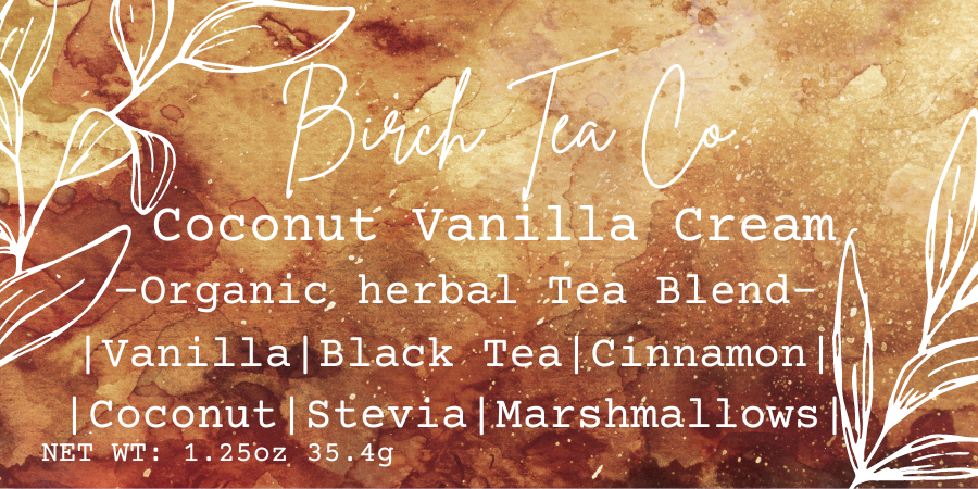 Birch Tea Co. - Wholesale Loose Tea - Coconut Vanilla Cream - Black Tea Loose Leaf Tea Blend11