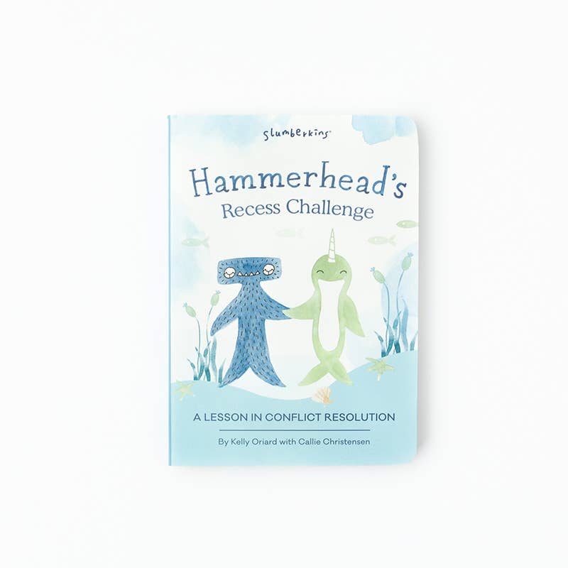 Slumberkins Inc. - Vente Peluche – enfant et bébé - Ensemble en peluche Hammerhead's Conflict Resolution - avec 2 livres !7