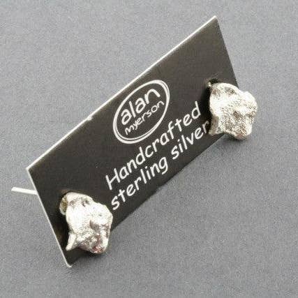 Makers & Providers - Wholesale Stud/post earrings - Textured Stud - Small - Silver Sparkle2