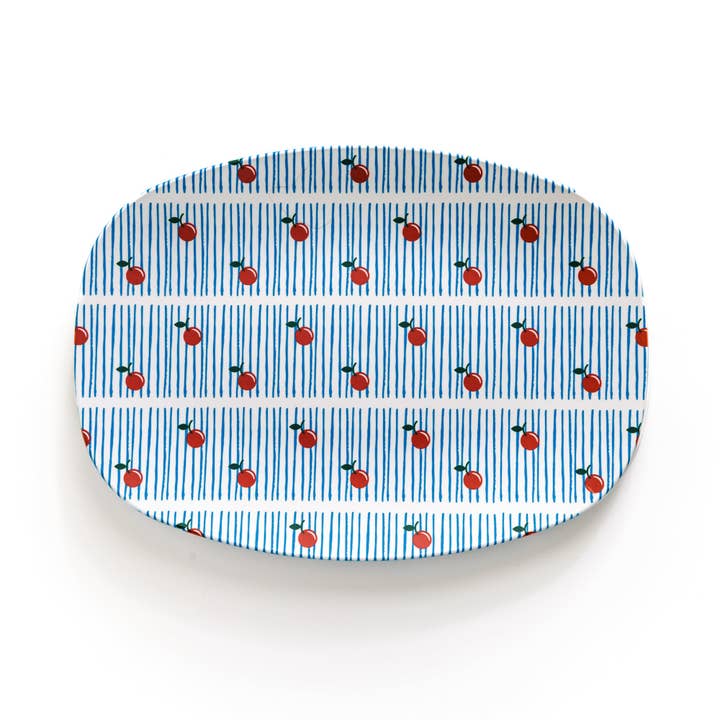 Cherry Oval Serving Tray for wholesale by Blue Kite Press