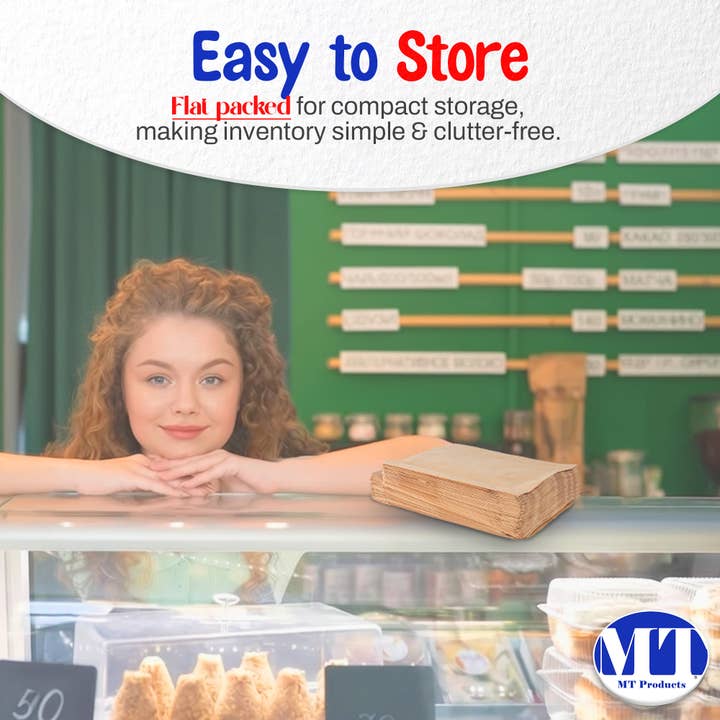 MT Products - Wholesale Food Storage Wrap/Bag - MT Products Paper Cookie Bags - 6.5" x 8”5