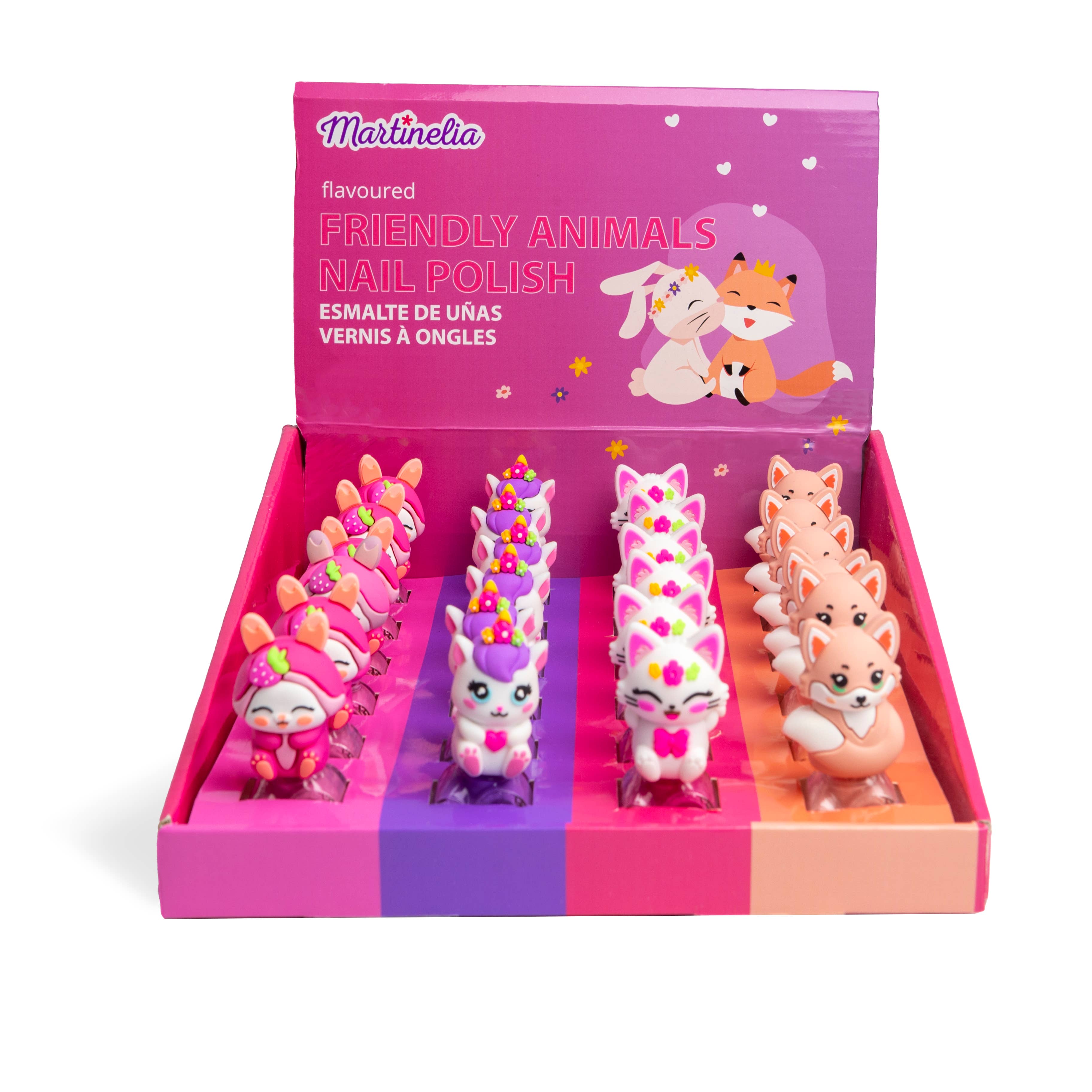 Aquarius Cosmetic SLU - Wholesale Kids Makeup - Kids - MARTINELIA FRIENDLY ANIMALS NAIL POLISH1