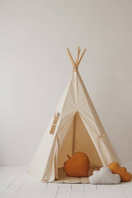 Moi Mili - Wholesale Tent - Kids - “Beige” Teepee and Mat Set3