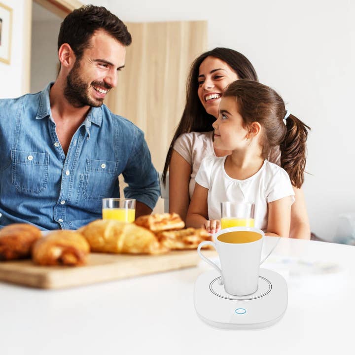 White Coffee Mug Warmer Cup Warmer Auto Shut Off Coffee Tea Milk Electric Heater Pad Office Home Desk Coffee Mug Warmer for wholesale on Faire7