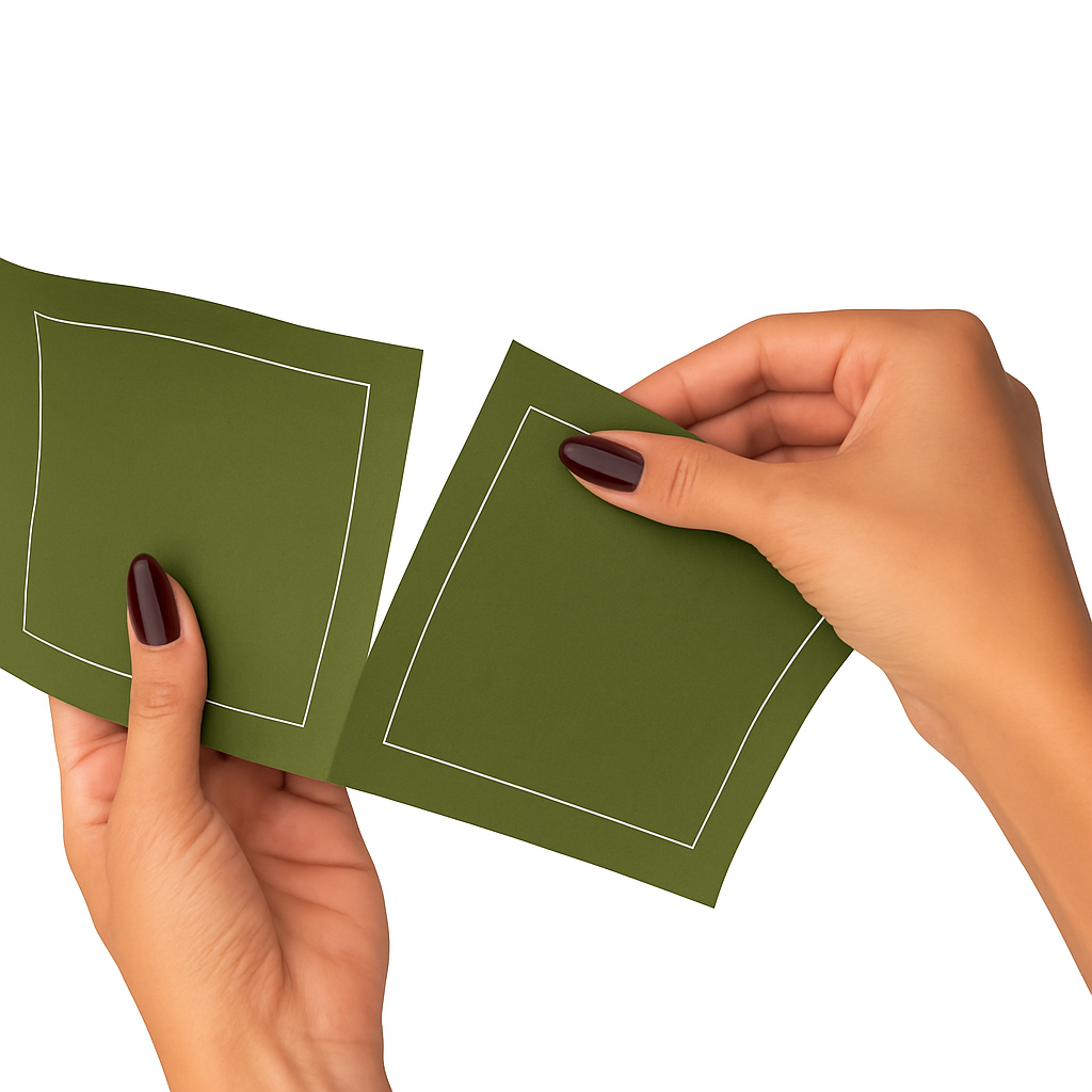 Toasting With Tara – wholesale Engångsservett – Bomullsservettrulle: Oliv (Varmgrön)1