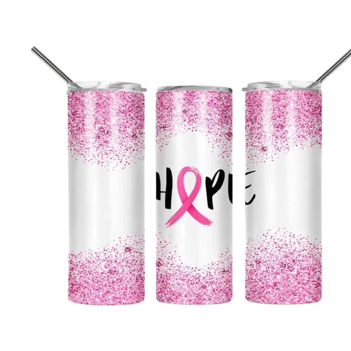 Hope Cancer Ribbon - 20 oz. Tumbler voor wholesale door Farmtown Printing Company