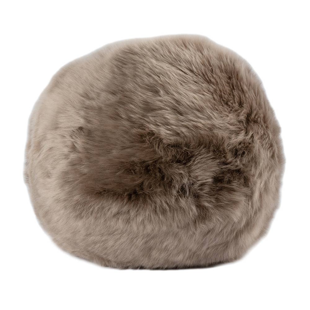 Fibre by Auskin USA - Vente Coussin décoratif - Coussin boule en peau de mouton à poils longs4